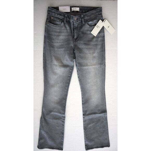 7 For All Mankind Women's Sz 28 Gray Kimmie Mid Rise Bootcut Denim Jeans - Picture 1 of 13